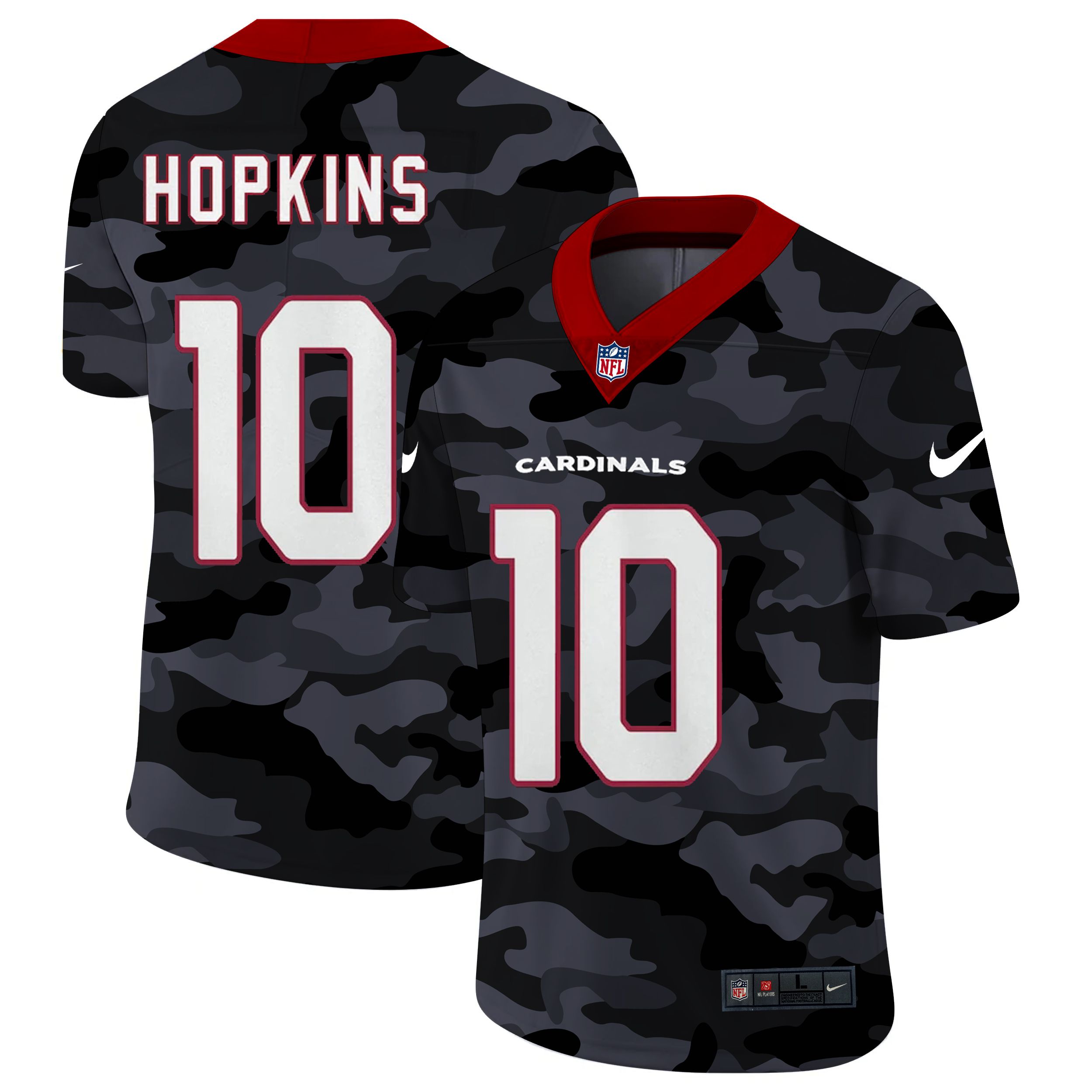 Men Arizona Cardinals #10 Hopkins 2020 Nike Camo Salute to Service Limited NFL Jerseys